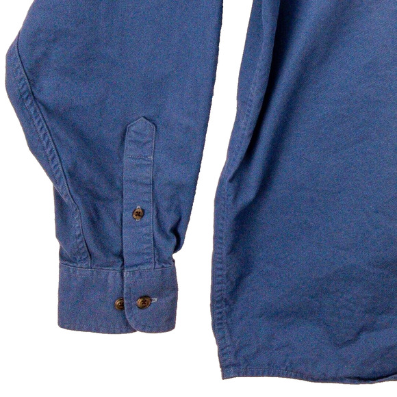 Soft Twill Work Shirt Relaxed Fit Men's Large Outdoor Comfort Roundtree & Yorke - Picture 8 of 14